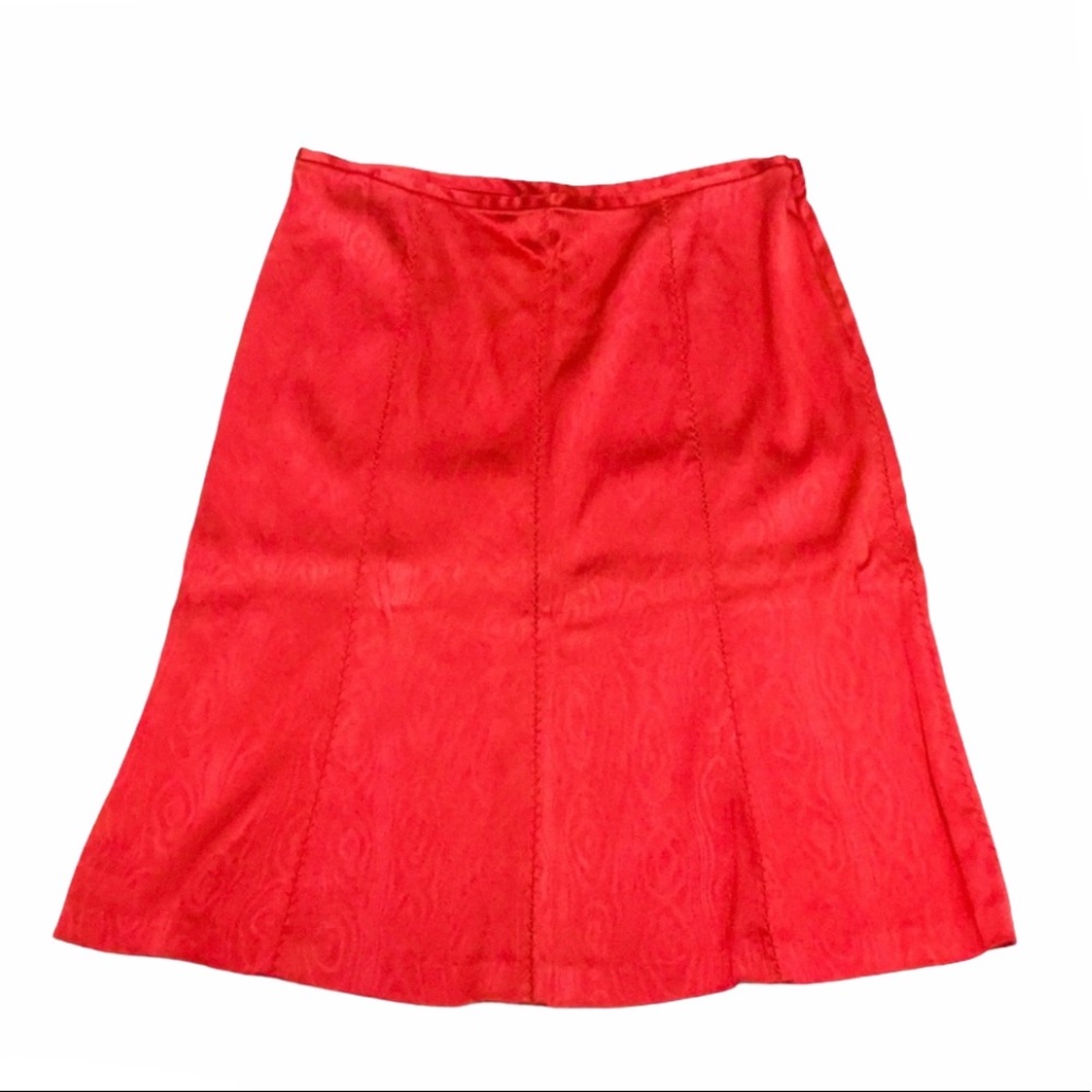 DVF ZIGZAG HEM A-LINED SKIRT